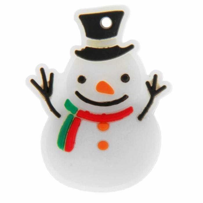 Значок световой "Снеговик"