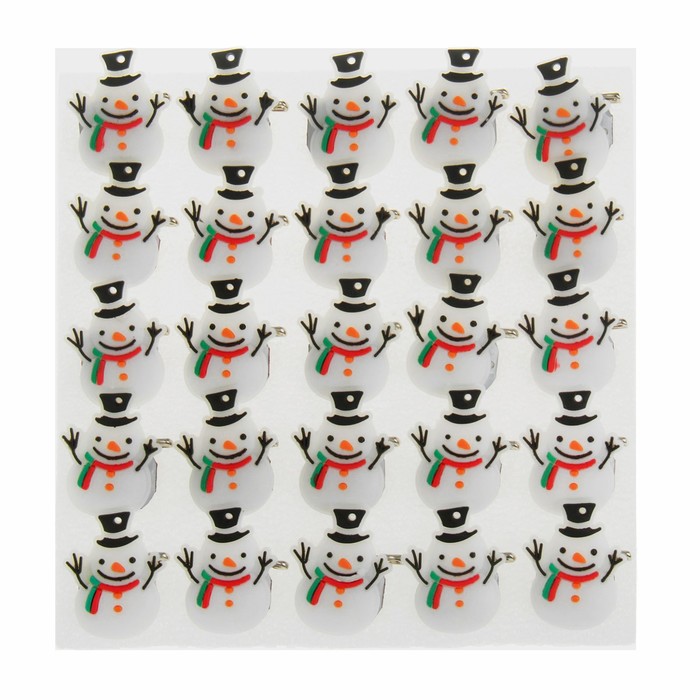 Значок световой "Снеговик"