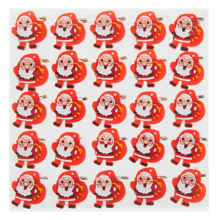 Значок световой "Дед Мороз" с подарками