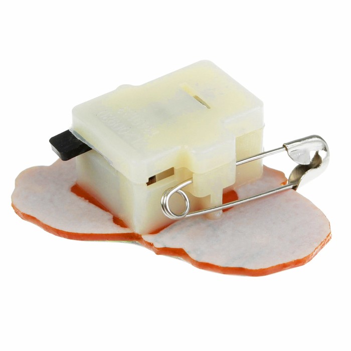 Значок световой "Дед Мороз" с подарком