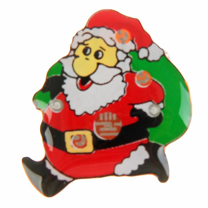 Значок световой "Дед Мороз" с мешком