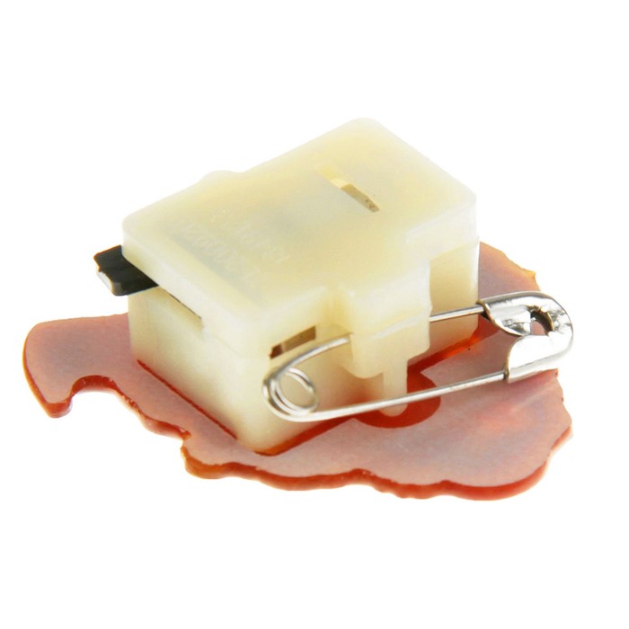 Значок световой "Дед Мороз" с мешком