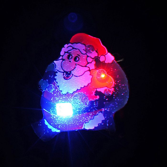 Значок световой "Дед Мороз" с мешком