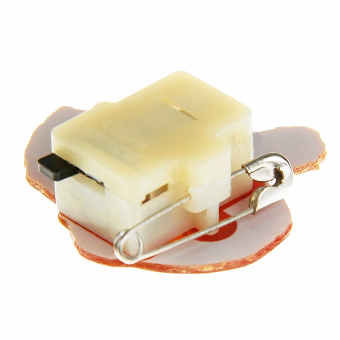 Значок световой "Дед Мороз" с бородой