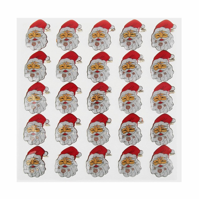 Значок световой "Дедушка Мороз" в колпачке