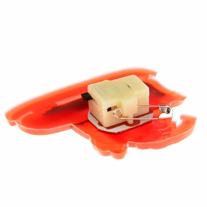 Значок световой "Дед Мороз" в санях