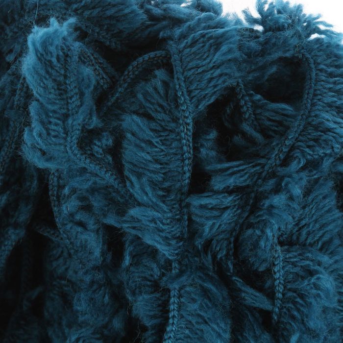 Пряжа "Меховая" 20% меринос.шерсть, 80% акрил 40м/200гр (0339, морская волна)