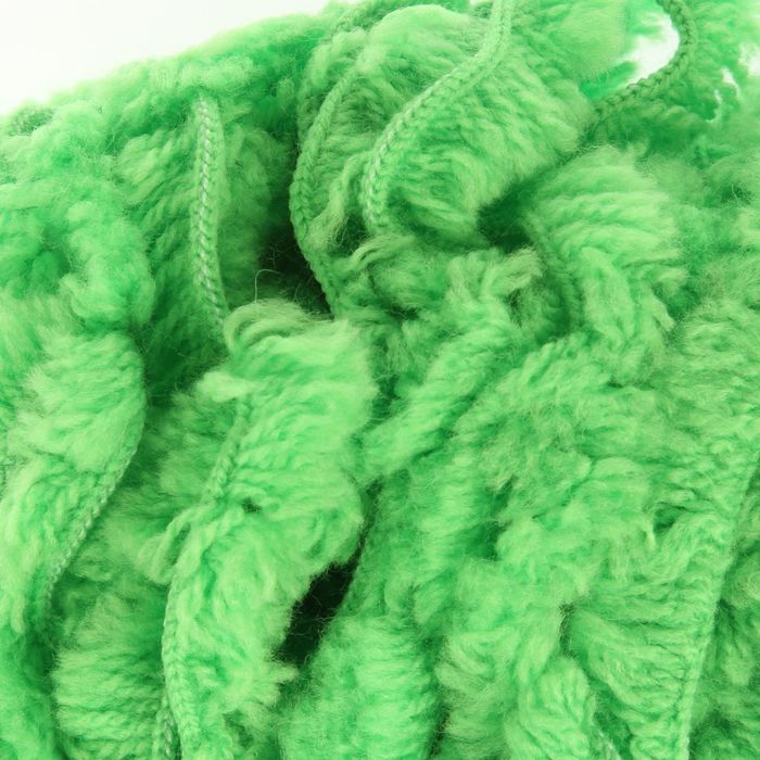 Пряжа "Меховая" 20% меринос.шерсть, 80% акрил 40м/200гр (3298, яркий салат)