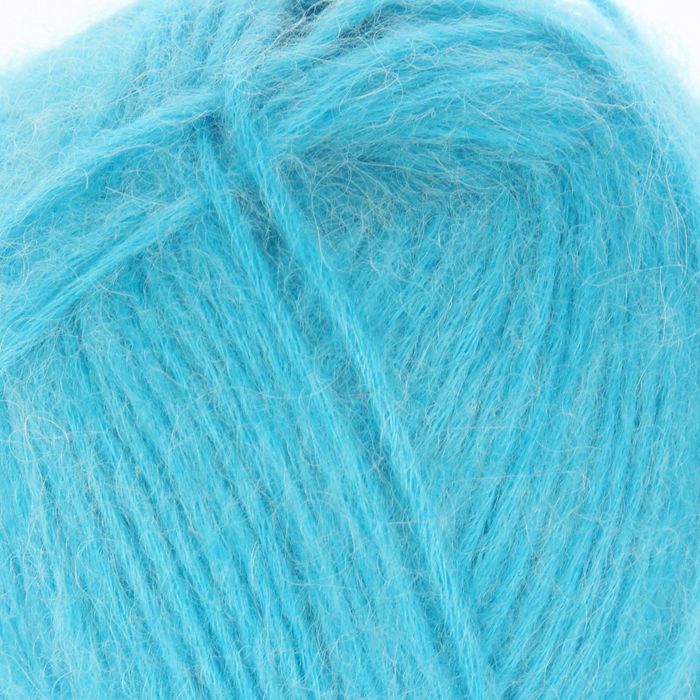 Пряжа "Нежная альпака" 20% альпака,60% хлопок, 20% акрил 290м/100гр (0475, голубая бирюза)