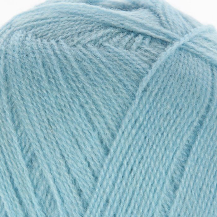 Пряжа "Новая Москва" 50% меринос.шерсть, 50% акрил 1100м/100гр (0276, бледно-голубой)