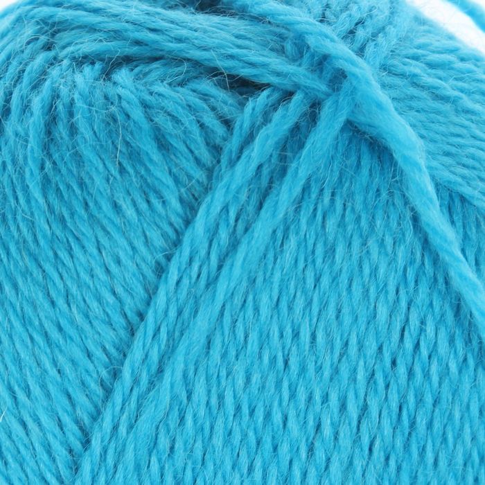 Пряжа "Новозеландская" 100% шерсть 250м/100гр (0474, голубая бирюза)