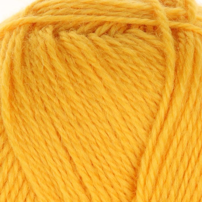 Пряжа "Новозеландская" 100% шерсть 250м/100гр (0596, желтый)
