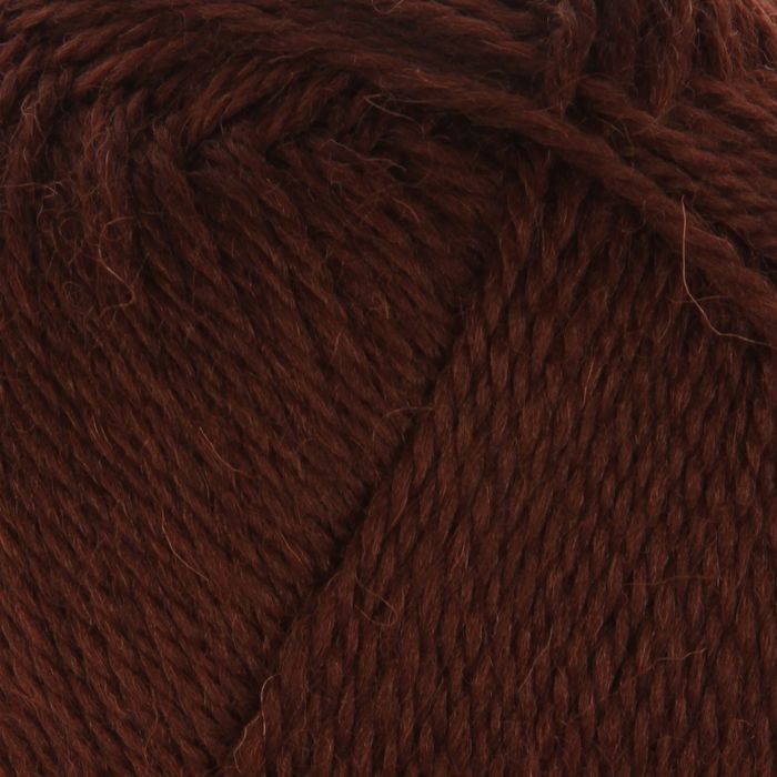 Пряжа "Новозеландская" 100% шерсть 250м/100гр (0412, шоколадный)