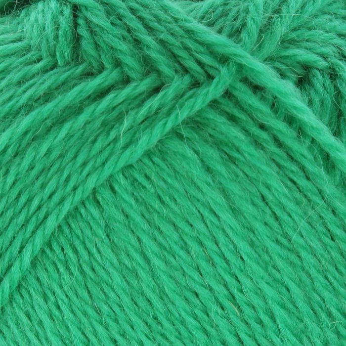 Пряжа "Новозеландская" 100% шерсть 250м/100гр (0723, яркая зелень)