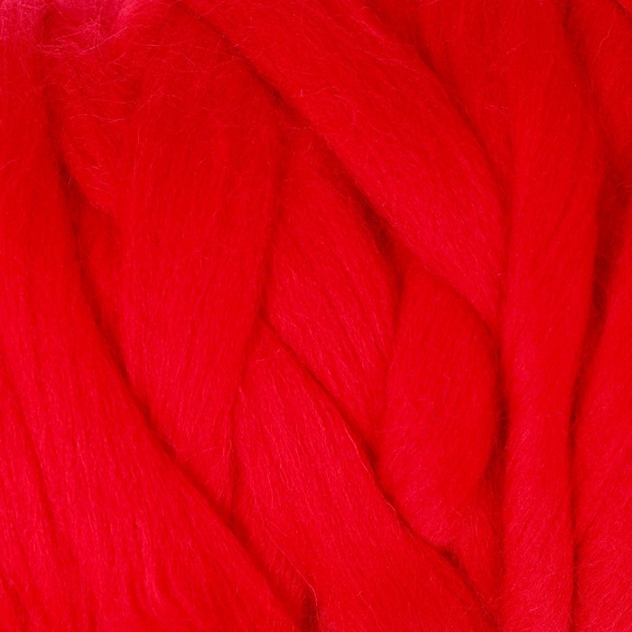 Пряжа "Пастила" 100% шерсть 50м/500гр (0042, красный)