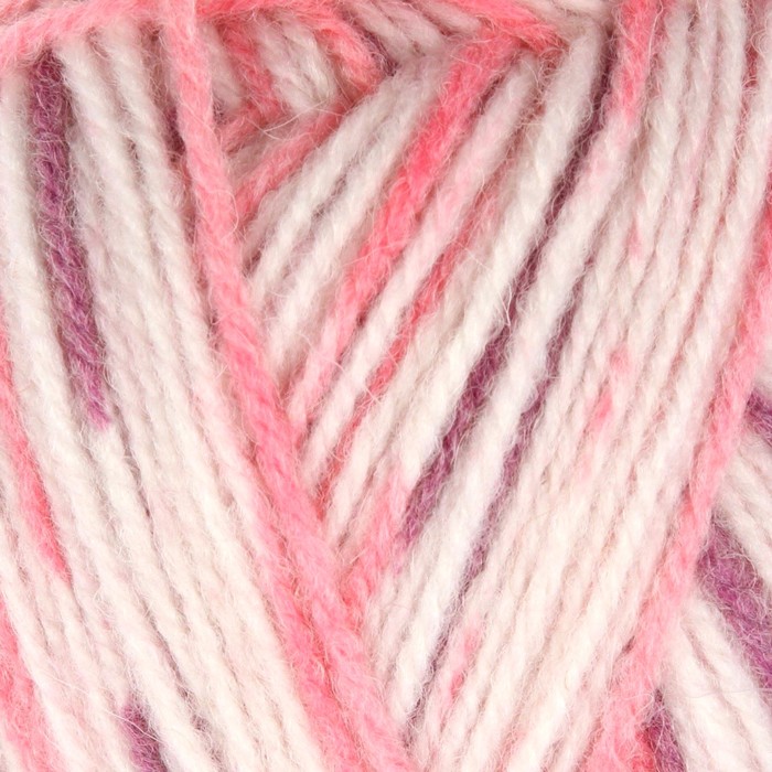 Пряжа "Подмосковная" 50% шерсть, 50% акрил 250м/100гр (7168, принт)