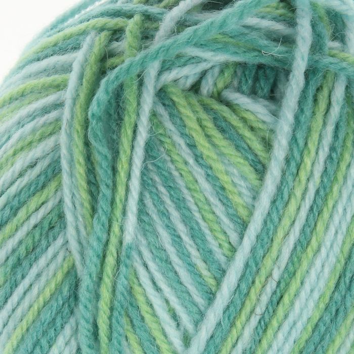 Пряжа "Подмосковная" 50% шерсть, 50% акрил 250м/100гр (7292, принт)