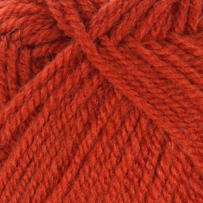 Пряжа "Подмосковная" 50% шерсть, 50% акрил 250м/100гр (0086, терракот)