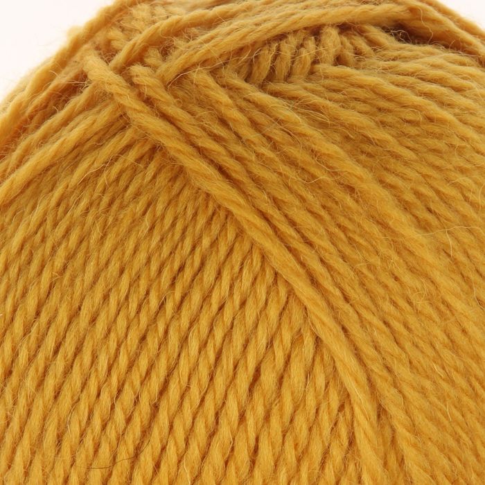 Пряжа "Чистая шерсть" 100% шерсть 250м/100гр (1268, горчица)