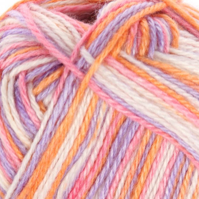 Пряжа "Алиса" 50% шерсть, 50% вискоза 300м/100гр (7111, принт)