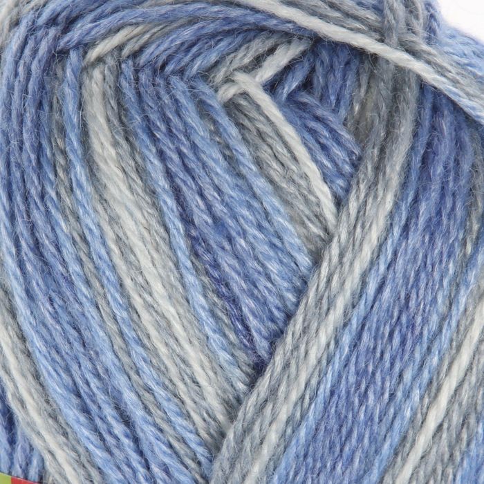 Пряжа "Алиса" 50% шерсть, 50% вискоза 300м/100гр (7275, принт)