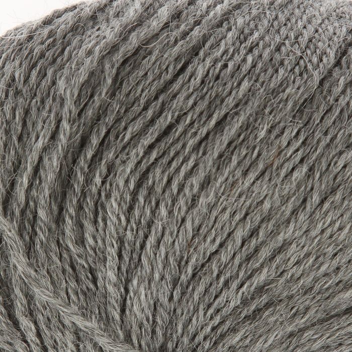 Пряжа "Альпака Перу" 70% альпака, 30% вискоза 200м/50гр (темно-серый))