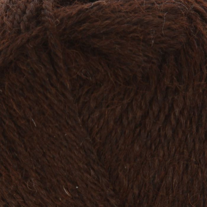 Пряжа "Альпака" 100% альпака 190м/50гр (3654, темно-коричневый)
