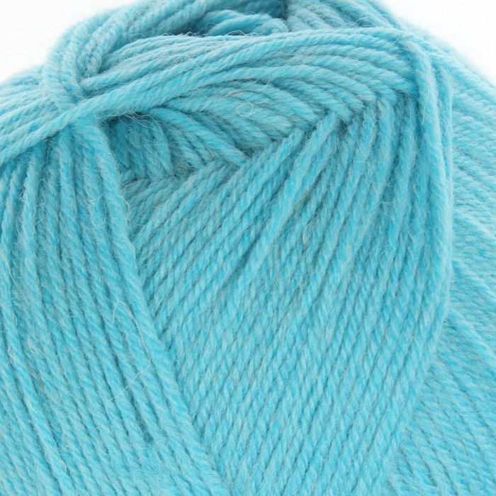 Пряжа "Водопад" 70% шерсть, 30% капрон 400м/100гр (0475, голубая бирюза)