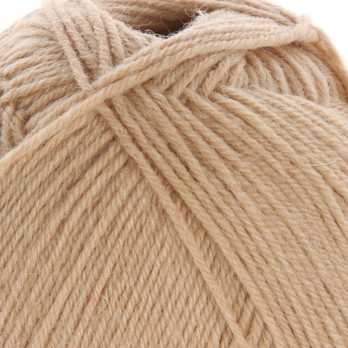 Пряжа "Водопад" 70% шерсть, 30% капрон 400м/100гр (0196, песочный)