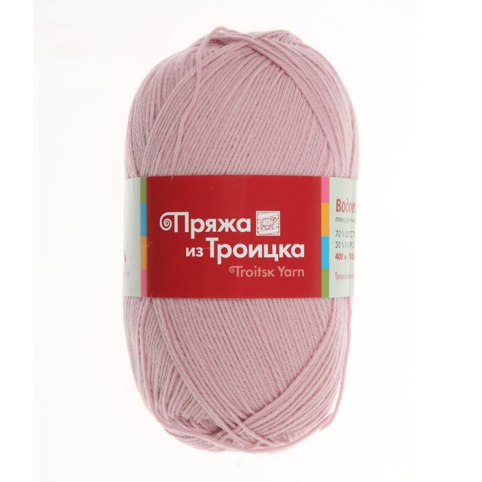 Пряжа "Водопад" 70% шерсть, 30% капрон 400м/100гр (0155, сиреневые дали)