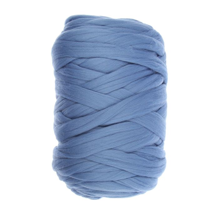 Пряжа "Зефир" 100% мериносовая шерсть 50м/500гр (2648, светлый гиацинт)