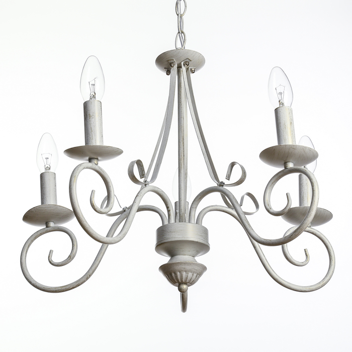 Люстра "Агата" 5x60W E14 белое золото