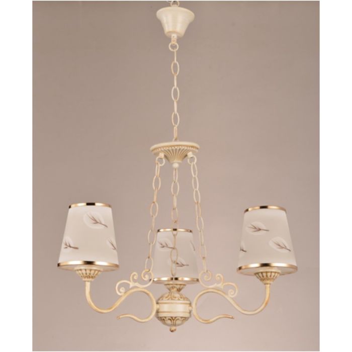 Люстра "Агуэда" 3x40W E27 белое золото