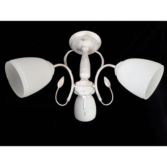 Люстра "Аделина" 3x60W E14 белое золото