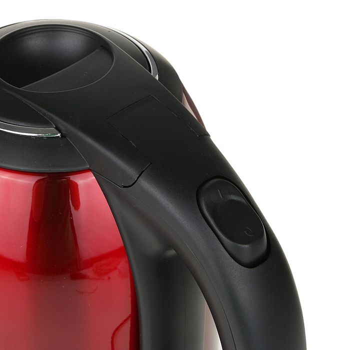 Чайник электрический GELBERK GL-336, 2000 Вт, 2 л, нержавеющая сталь, красный