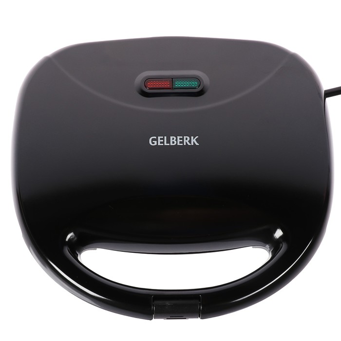 Сэндвичница GELBERK GL-550, 700 Вт, антипригарное покрытие, 216 х 120 мм, черный