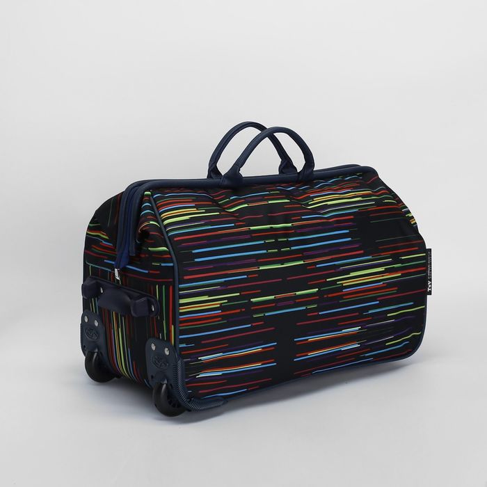 Сумка дорожная на колёсах , 1 отдел на молнии, дизайн дождь