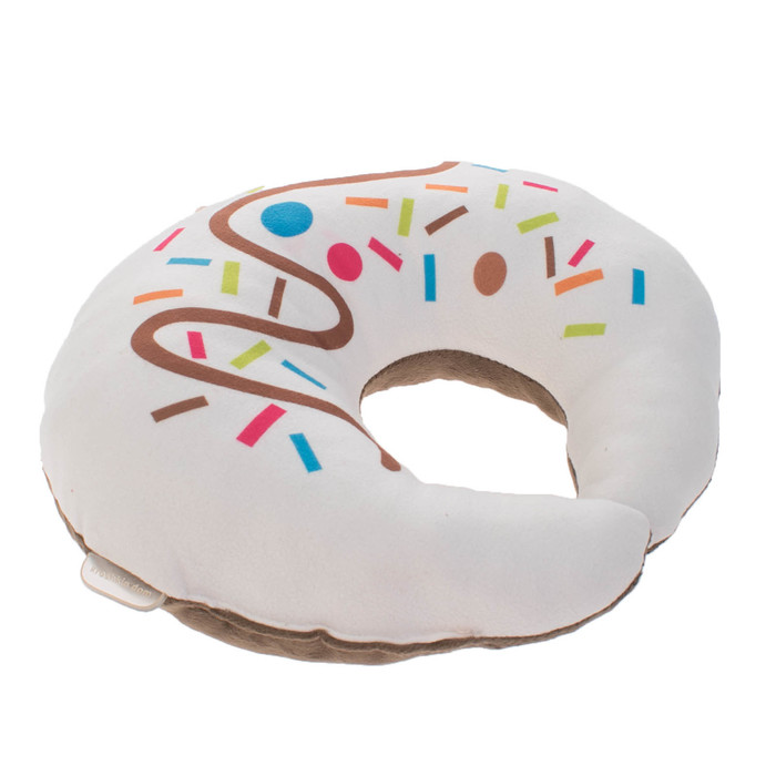 Подушка дорожная детская «Рогалик» для шеи, цвет шоколад