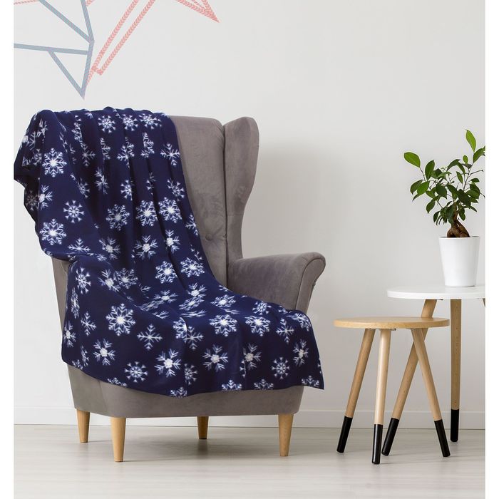 Плед "Экономь и Я" 150х180 см Снежинки