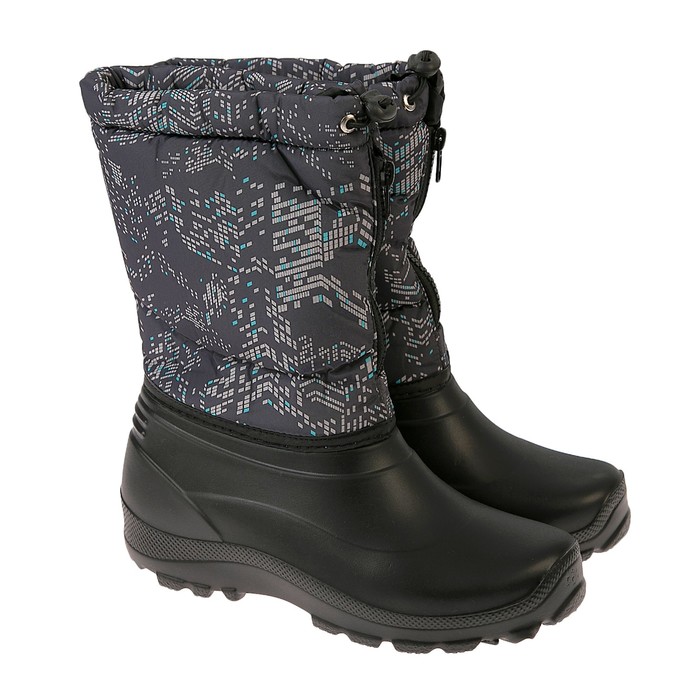 Сапоги подростковые арт. Д405 (черный/надставка МИКС) (р. 38/39)