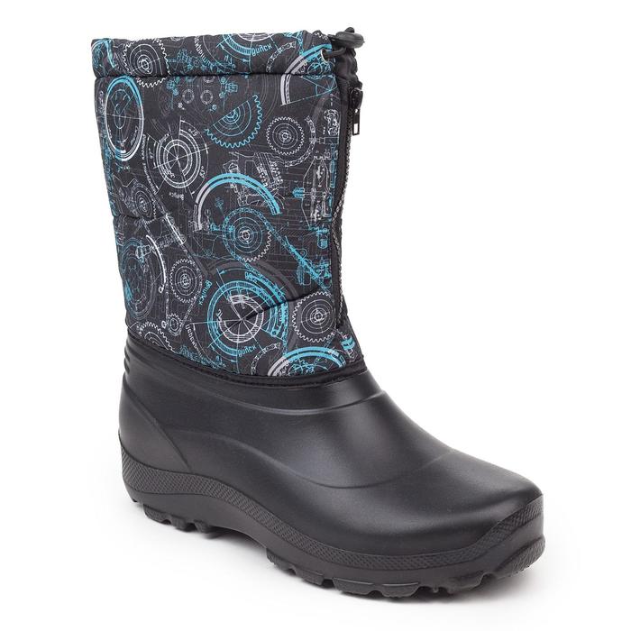 Сапоги подростковые арт. Д405 (черный/надставка МИКС) (р. 40/41)