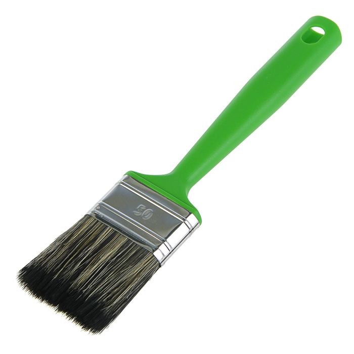 Кисть плоская "Мелодия цвета", 50х14 мм, ручка пластик, смешанная щетина