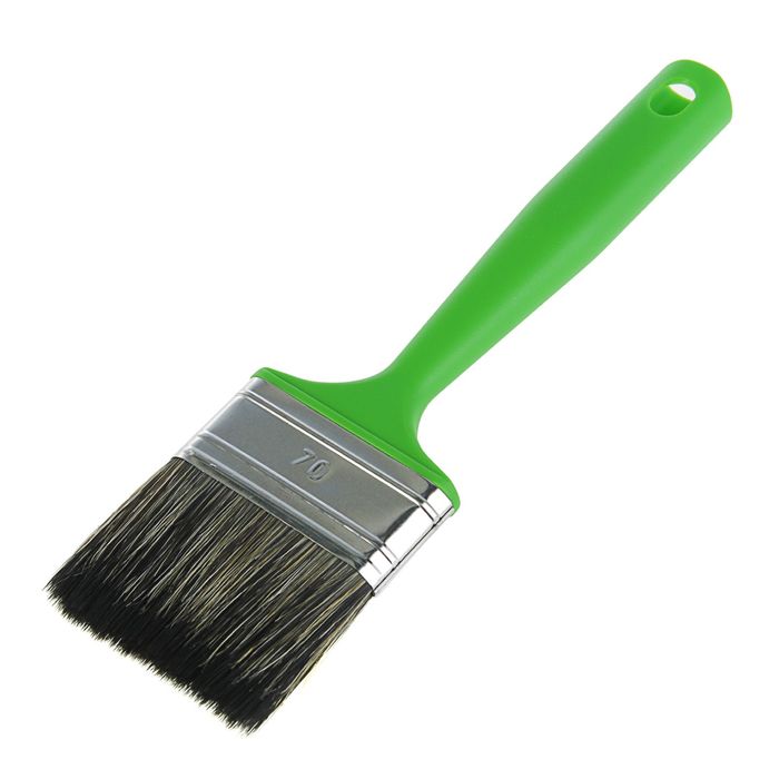 Кисть плоская "Мелодия цвета", 70х14 мм, ручка пластик, смешанная щетина