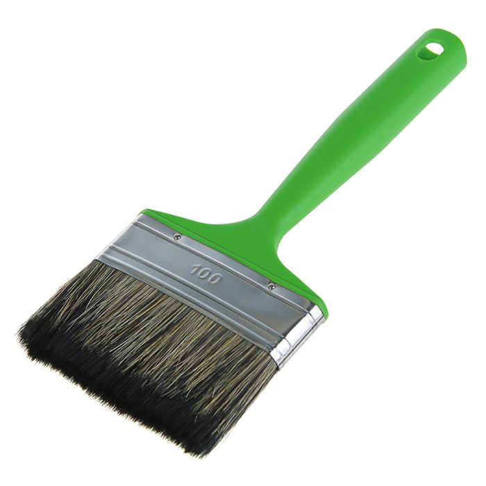 Кисть плоская "Мелодия цвета", 100х14 мм, ручка пластик, смешанная щетина