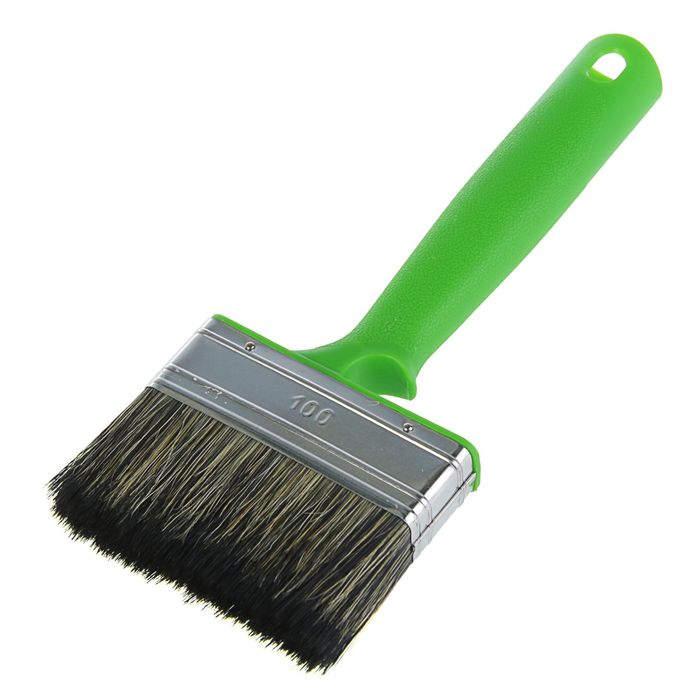 Кисть плоская "Лазурный берег", 100х25 мм, ручка пластик, смешанная щетина