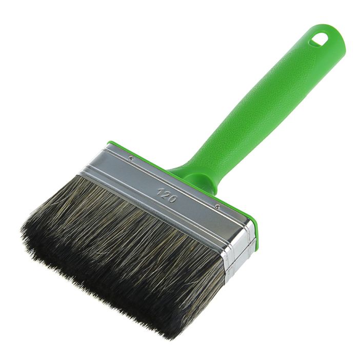 Кисть плоская "Лазурный берег", 120х35 мм, ручка пластик, смешанная щетина