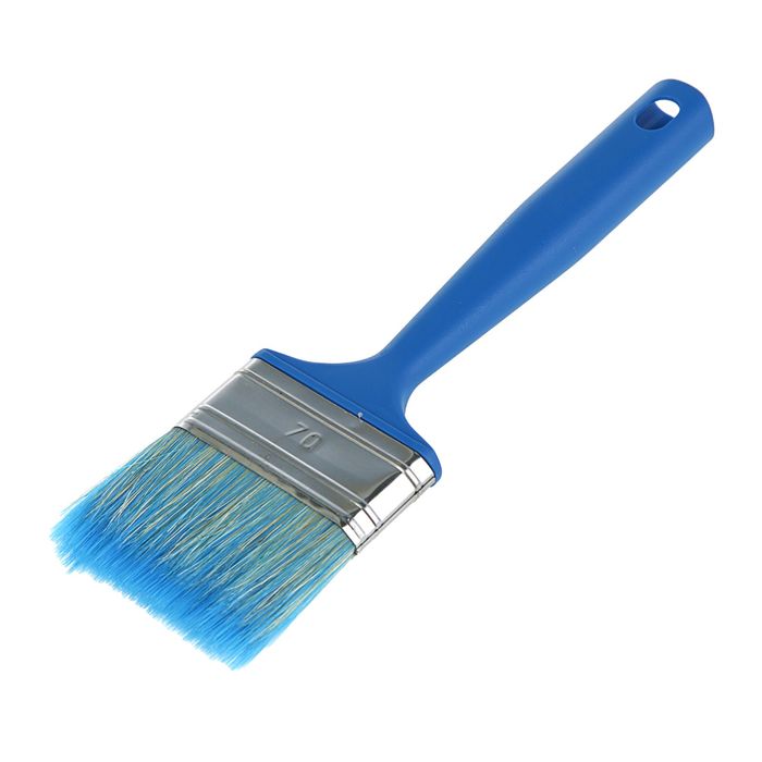 Кисть плоская "Мелодия цвета", 70х14 мм, ручка пластик, смешанная щетина