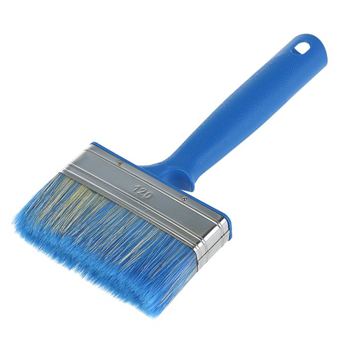 Кисть плоская "Лазурный берег", 120х25 мм, ручка пластик, смешанная щетина