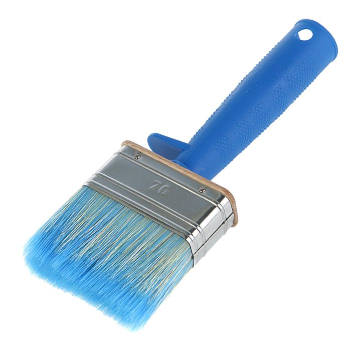 Кисть плоская "Лазурный берег", 70х25 мм, ручка пластик, смешанная щетина