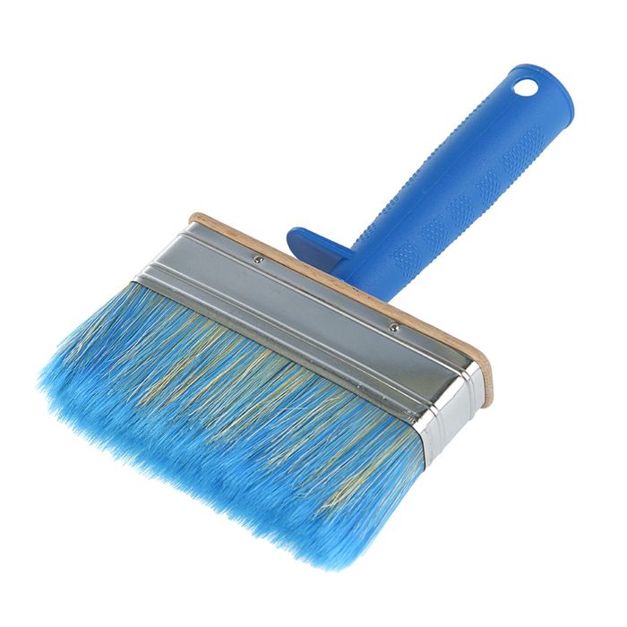 Кисть плоская "Лазурный берег", 120х25 мм, ручка пластик, смешанная щетина